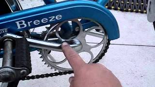 1966 Schwinn Deluxe Breeze 2 Speed Cruiser Bicycle [upl. by Dnama]