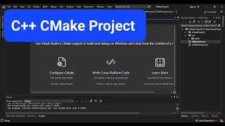 C CMake Project in Visual Studio 2022 Getting Started [upl. by Augy]