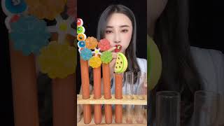 Drinking Asmr delicious pipe juice and toys asmr mukbang food candy [upl. by Eki]