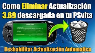 Como borrar actualización 369 descargado en tu Psvita  Tutorial 360656768 [upl. by Ettesil]