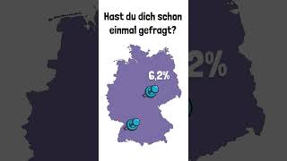 Die Bundesländer mit dem geringsten Anteil an sozialen Mindestleistungen 🤔 shorts [upl. by Aziaf]