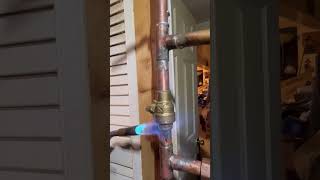 Adding manual bypass ballvalve on steam feeder box boiler heating hvac plumbing [upl. by Canada]