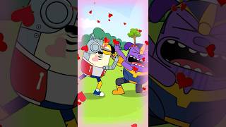 POI POI POI 😂 Pop Becomes Robot Encounters Thanos with Infinity Gauntlet [upl. by Savory]