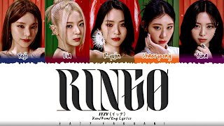 CORRECT ITZY イッチ  RINGO Lyrics Color CodedKanRomEng [upl. by Fillbert342]