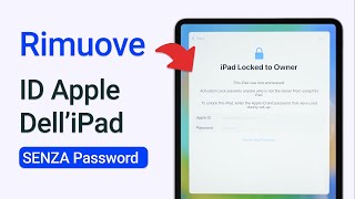 Come rimuovere lID Apple dalliPad senza password  Elimina laccount iCloud [upl. by Dorinda955]