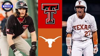 14 Texas Tech vs Texas Highlights  2023 College Baseball Highlights [upl. by Ahcila404]