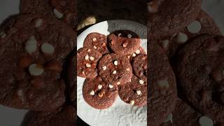 aesthetic baking asmrfood Red Velvet Cookies✨🍪 [upl. by Reave]