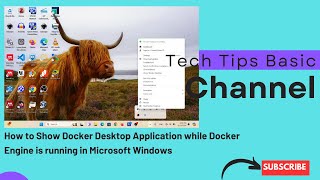 How to Show Docker Desktop Application while Docker Engine is running in Microsoft Windows tips [upl. by Aysa686]