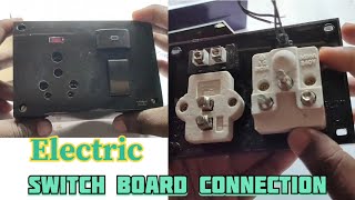 Electric switch board connection6A 16A 5 in one switch socket fuse indicator with box [upl. by Budd]