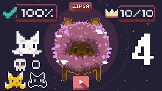 Cat Bird World 4 Zipsa  All Crowns amp Skins 100  Gameplay Walkthrough iOSAndroid [upl. by Nylekoorb]