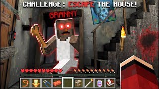 WE ESCAPE FROM GRANNYS MINECRAFT HOUSE [upl. by Alleuqcaj]