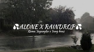 DJ KAMU YAYANGKU X YANG HAUS X ALONE X RAINDROP FULL SONG BY DJ VELL BASS [upl. by Ahseat]