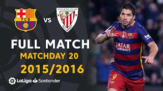 FC Barcelona vs Athletic Club 60 J20 20152016  FULL MATCH [upl. by Parlin]