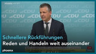 CDU Pressekonferenz mit Carsten Linnemann und Thorsten Frei am 061123 [upl. by Nivlac]