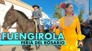 Fuengirola Feria del Rosario 2023  Costa del Sol Spain 4K immersive virtual tour [upl. by Nauqe]