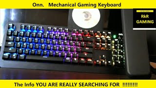 Onn Mechanical Gaming Keyboard [upl. by Bloch]