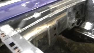 1965 mustang torque box installed [upl. by Groh]