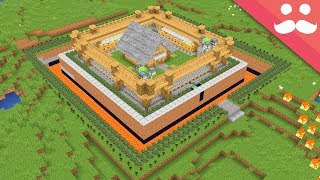 The WORLDS SAFEST Base With A WORKING PLANE MINECRAFT [upl. by Enelear]