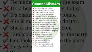 Common Grammatical Mistakes In English english commonmistakes learnenglish spokenenglish [upl. by Efthim379]