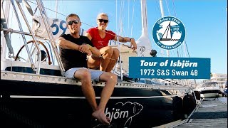 A full tour of Isbjörn our 1972 Swan 48 refitted for ocean sailing [upl. by Bonnell]