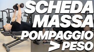 Scheda Massa Muscolare Perché il Pompaggio Muscolare è Più Importante del Peso [upl. by Greenquist]