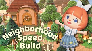 Forest Neighborhood Speed Build in ACNH [upl. by Cybill384]