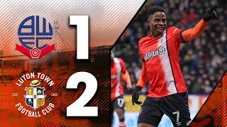 Bolton 12 Luton  Into the 4th round 🫡  FA Cup Highlights [upl. by Dreda]