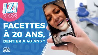 FACETTES À 20 ANS DENTIER À 40 ANS  • IZI NEWS [upl. by Hayikaz34]