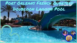 Disney Port Orleans  Doubloon Lagoon Pool  Walk Around  2023 disneyyoutuber disneyresorts [upl. by Weissberg]