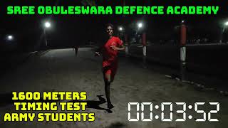 1600meters timing test 0448sec to 559sec closed ARMY Running Coaching available join fast [upl. by Haronid579]