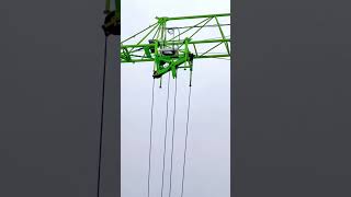 Zoomlion Luffing crane RL16510RA Trolleying by cylinder jacking Luffingcrane [upl. by Jamieson]