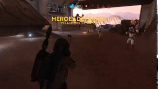 Nien Nunb Death Glitch  Star Wars Battlefront PS4 Gameplay [upl. by Okuy554]