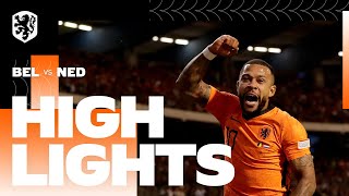 𝐁𝐈𝐆 𝐖𝐈𝐍 🔥🇳🇱  Highlights België  Nederland 362022 Nations League [upl. by Hammock]