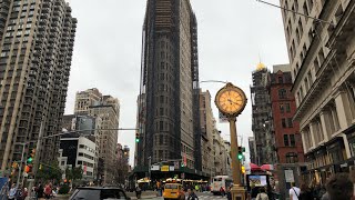 360° Walking NYC  Broadway from Times Square to the Flatiron Building [upl. by Glassco]