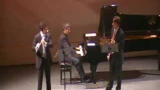 Astor Piazzolla Oblivion for 2 flutes and piano Andrea Oliva Bulent Evcil Lior Kretzer [upl. by Armand]