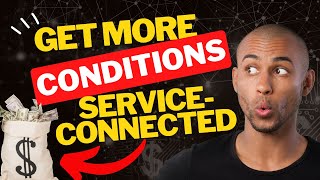 GET MORE OF YOUR CONDITIONS SERVICECONNECTED va disability compensation benefits claim 100 [upl. by Assener]