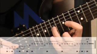 Lick 21  E Phrygian Dominant Metal Lick TAB [upl. by Gent]