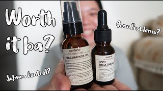 APOTHEKE SCIENCE Niacinamide and Spot Treatment  WORTH IT BA Skincare Review Philippines [upl. by Aslehc]