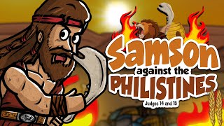 Samson against the Philistines  Animated Bible Stories  My First Bible  46 [upl. by Jahncke]