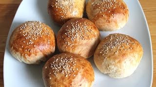 Burgerbrötchen selber machen Burger Buns  die leckersten Bürger Brötchen Rezept  Kochnoob [upl. by Aicinet295]