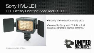 Sony HVLLE1 LED Camera Light [upl. by Bernarr]