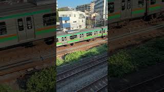 【４K映像】湘南新宿ライン 上り電車 ShonanShinjuku Line inbound train [upl. by Tirrej749]