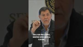 Presidente de Camara de Senadores GF Noroña Nada de lo que diga la corte va a detener las elecciones [upl. by Nnaylloh]