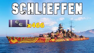 World of WarShips Schlieffen  2 Kills 362K Damage [upl. by Einnhoj]