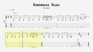 Guitar Tab  Roadhouse Blues [upl. by Acisey]