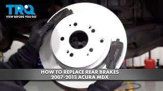 How to Replace Rear Brakes 20072013 Acura MDX [upl. by Anibor955]