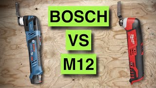 Which multi tool is better Bosch Starlock vs Milwaukee M12 [upl. by Enilhtak]