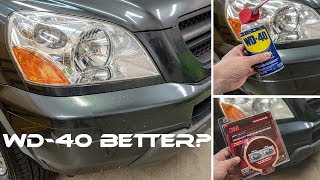 WD40 VS 3M  Best Headlight Restoration Method [upl. by Ecinna]