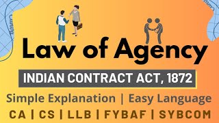 Law of Agency  Indian Contract Act  How Agency is created [upl. by Ynnhoj]