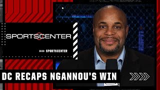 Daniel Cormier reacts to Francis Ngannou’s win vs Ciryl Gane at UFC 270  SportsCenter [upl. by Edlitam]